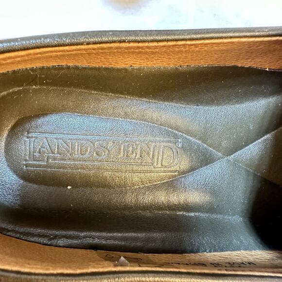 Lands' End Women's Loafers Crepe Sole venetian sz 8.5 M‎ Mocs Army Green 86366 - Picture 9 of 9